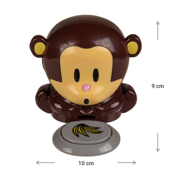 Nageltrockner Affe - Schnelles Trocknen für glänzende & lang haltende Nägel - Lustiges Design, batteriebetrieben, ideal für unterwegs & Teenager