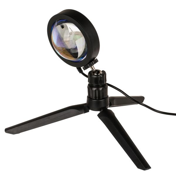 Sonnenuntergang Lampe 7W LED Stimmungslicht Sunset - Romantische Atmosphäre Schlafzimmer Wohnzimmer - Farbverlauf Orange Rot Blau Lila - Höhe 29 cm