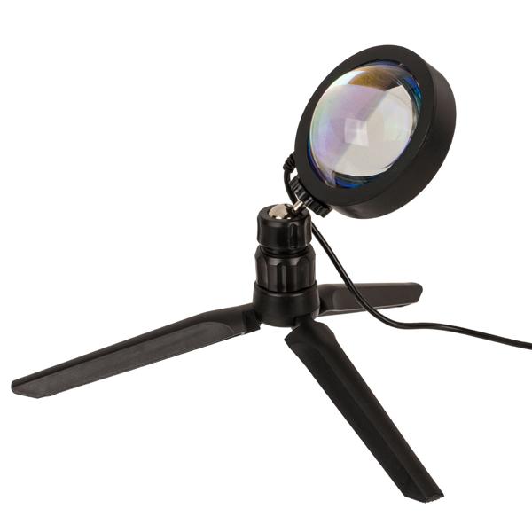 Sonnenuntergang Lampe 7W LED Stimmungslicht Sunset - Romantische Atmosphäre Schlafzimmer Wohnzimmer - Farbverlauf Orange Rot Blau Lila - Höhe 29 cm