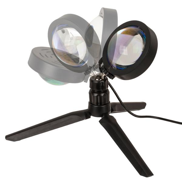 Sonnenuntergang Lampe 7W LED Stimmungslicht Sunset - Romantische Atmosphäre Schlafzimmer Wohnzimmer - Farbverlauf Orange Rot Blau Lila - Höhe 29 cm