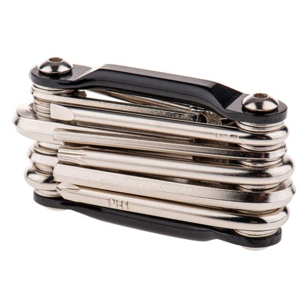 Fahrrad Multitool - 11 Funktionen für Reparaturen unterwegs - Robuste Metall-Werkzeuge inkl. Schraubendreher & Sechskantschlüssel (2-8mm) 7.5x4.5x2.5cm