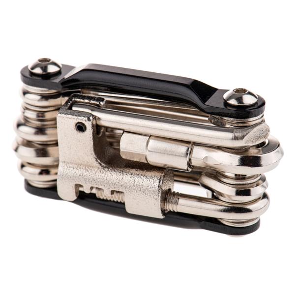 Fahrrad Multitool - 11 Funktionen für Reparaturen unterwegs - Robuste Metall-Werkzeuge inkl. Schraubendreher & Sechskantschlüssel (2-8mm) 7.5x4.5x2.5cm