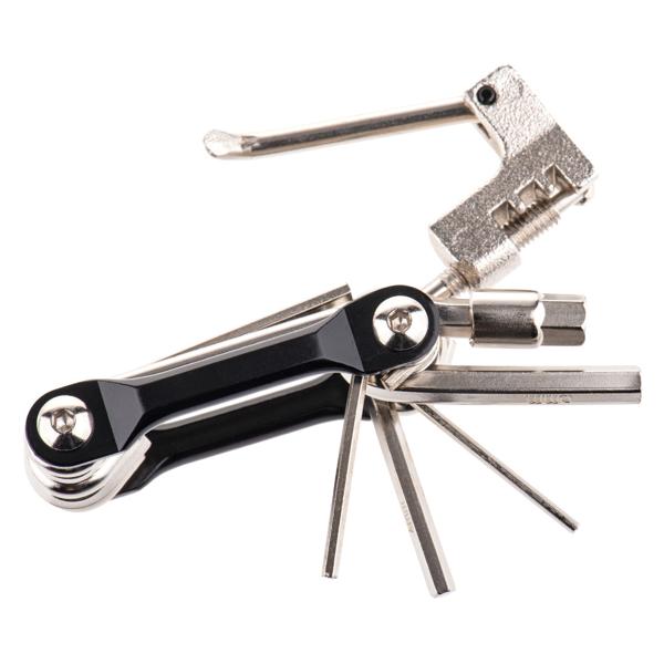 Fahrrad Multitool - 11 Funktionen für Reparaturen unterwegs - Robuste Metall-Werkzeuge inkl. Schraubendreher & Sechskantschlüssel (2-8mm) 7.5x4.5x2.5cm