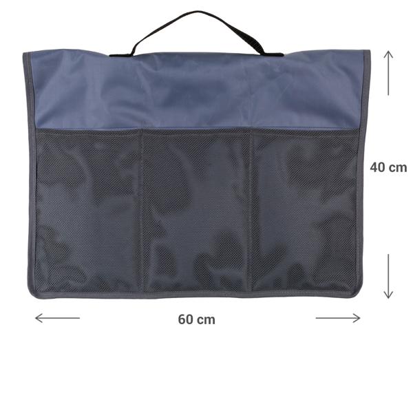 Fahrrad Kühltasche 40x60 cm - für 6 Flaschen/Dosen kühl halten - inkl. Kühlpacks - Polyester robust - leichte Befestigung am Velo für Radtouren