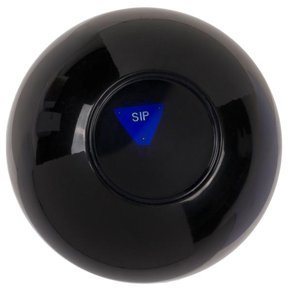 Trinkspiel Entscheidungsball - Zufallsaufgaben für unvergessliche Abende - robust, tragbar, Ø 10 cm, für Partys & Garten, batterie- und stromlos