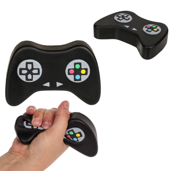 Antistress-Ball Controller - Gamepad-Design zum Stressabbau & Muskelkräftigung - schwarz, 12x8x2cm, 90g - Ideal bei Stress & zur Raucherentwöhnung