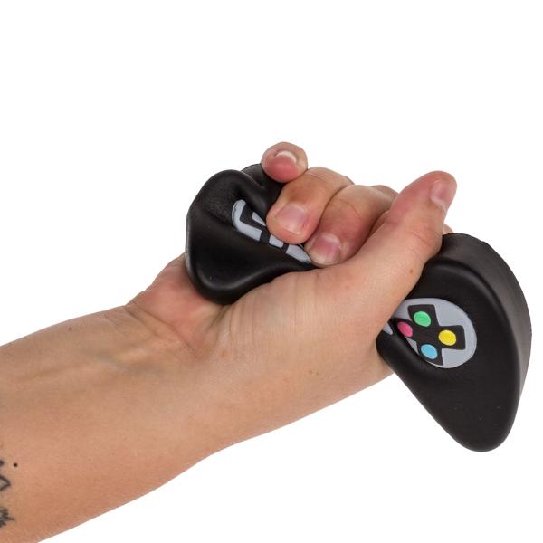 Antistress-Ball Controller - Gamepad-Design zum Stressabbau & Muskelkräftigung - schwarz, 12x8x2cm, 90g - Ideal bei Stress & zur Raucherentwöhnung