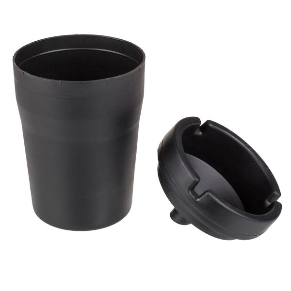Rauchfreier Aschenbecher schwarz – 10 x 8 cm – geruchsreduzierend & stilvoll – ideal für Innenräume, rauchfreie Umgebung & saubere Luft