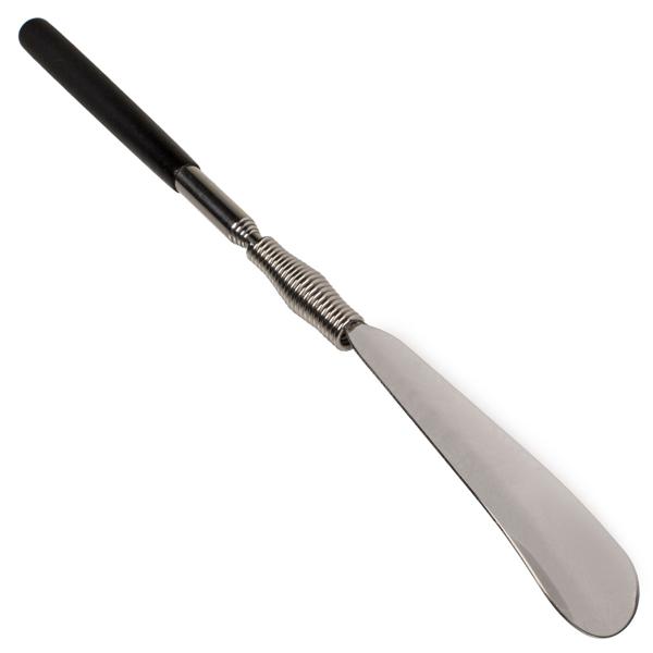 Teleskop-Schuhlöffel – 77cm ausziehbar für bequemes, schonendes Anziehen von Schuhen & Stiefeletten – Robuste Metall-Kunststoff-Konstruktion