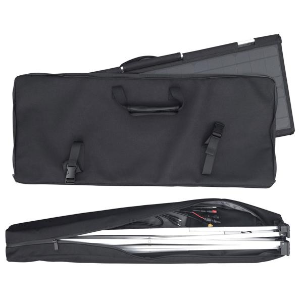 Solar-Campingtisch faltbar 60W - Autarke Energie für Outdoor, Camping & Festivals - 2x USB-A, 1x USB-C, IP54, 4,5 kg, 80,5x66 cm