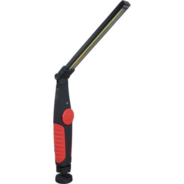 Handlampe 5W 400Lm dimmbar - Drehbarer Kopf (180° neigbar, 270° drehbar) für KFZ-Reparatur, Werkstatt & Keller - 2000 mAh Li-Ion-Akku - Magnetfuss - bis 10h