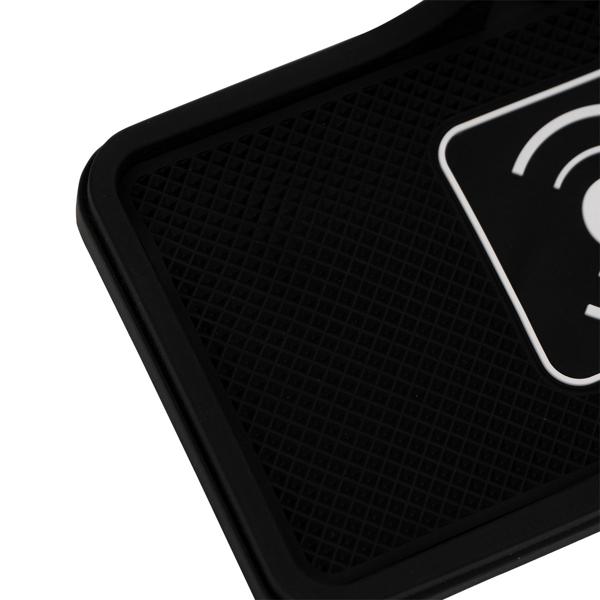 Kabellose Ladestation für iPhone/Samsung S8+ - Schluss mit Kabelsalat - Ideal fürs Auto, mit Anti-Rutsch, Ladestrom 2000mA - Schwarz - 180x105x25mm