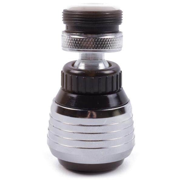 Wasserhahndüse - 360° drehbarer Sprühkopf für Küche & Bad - Metall-Konstruktion mit 2 Sprühmodi Normalstrahl/Sprinkler - M22/M24 Gewinde