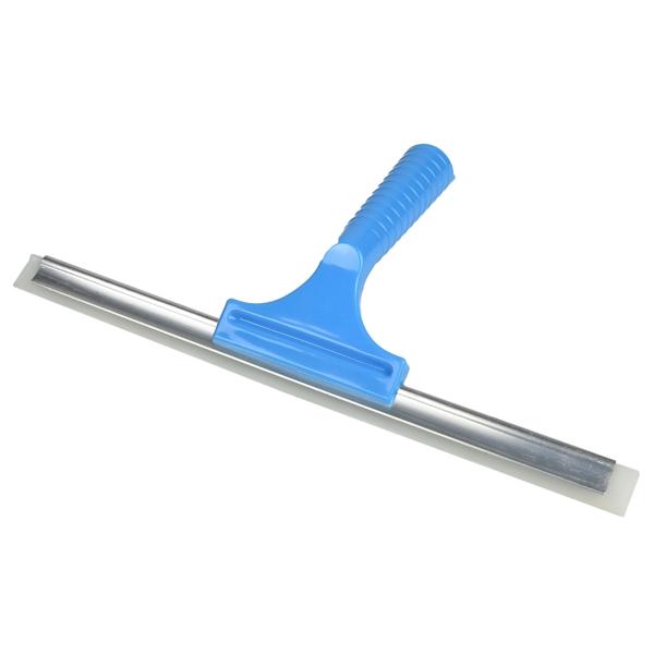 Fenster- und Duschabzieher - Streifenfrei reinigen - 30cm Kunststoffabzieher hellblau- Ergonomischer Griff- Hygienisch & schimmelfrei
