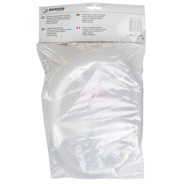 Wasserbehälter 5 Liter faltbar - Ideal für Reisen, Camping & Outdoor - Robuster Trinkwasser-Container mit Wasserhahn - Transparent, hygienisch & platzsparend