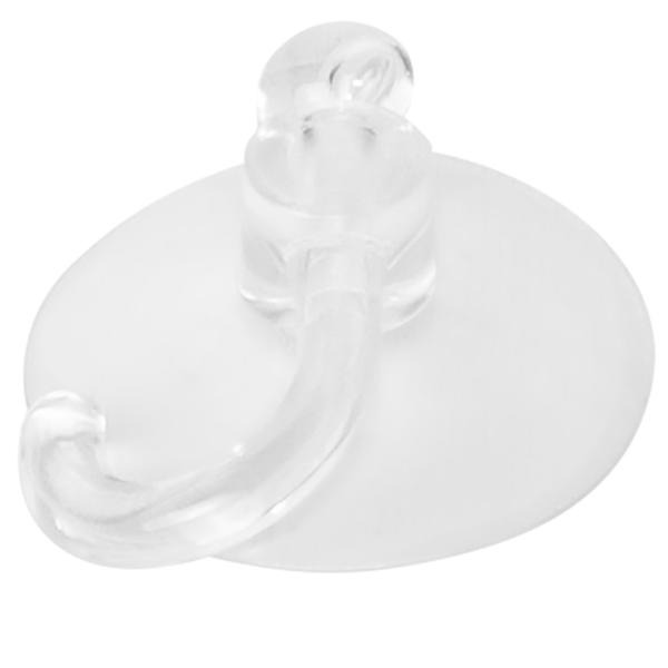 Saugnapf-Haken 8er-Set - mühelose Montage ohne Bohren für Bad Küche WC - Ø 3,5 cm - transparentes Design - ideal für Handtücher & Lichterketten an Glas