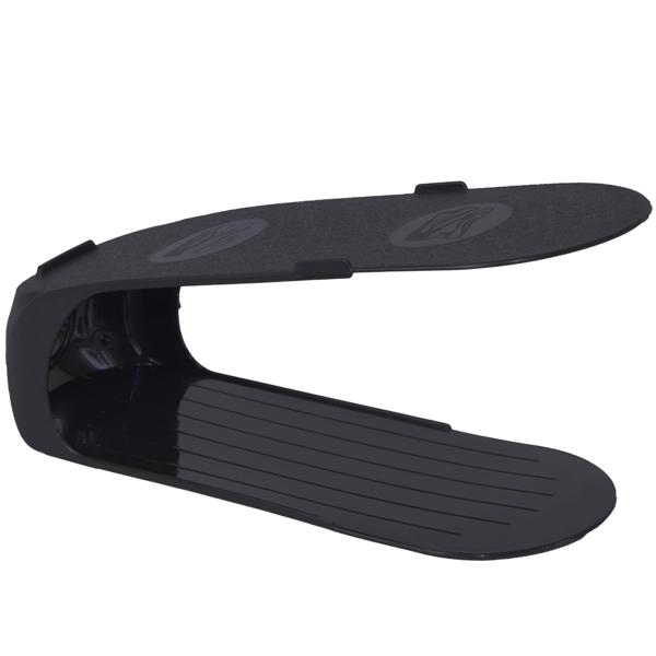 Schuh-Organizer 4tlg. Set - Perfekte Aufbewahrung für mehr Ordnung & Hygiene im Schuhschrank - Schwarz - Masse: 10.5x26.3x15 cm - Leicht zu reinigen