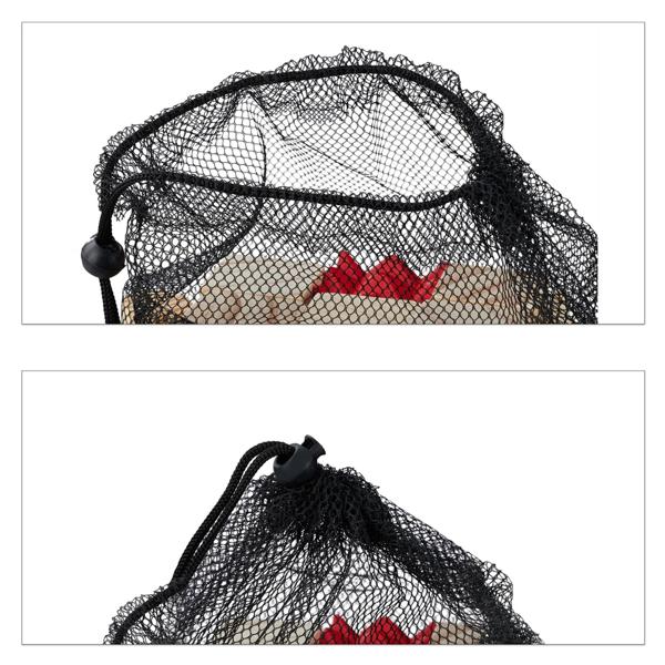 Wikingerspiel Kubb aus Vollholz - Outdoor-Spass für 2-12 Personen im Garten & Park - inkl. rotem König & praktischer Netztasche - fördert Teamgeist