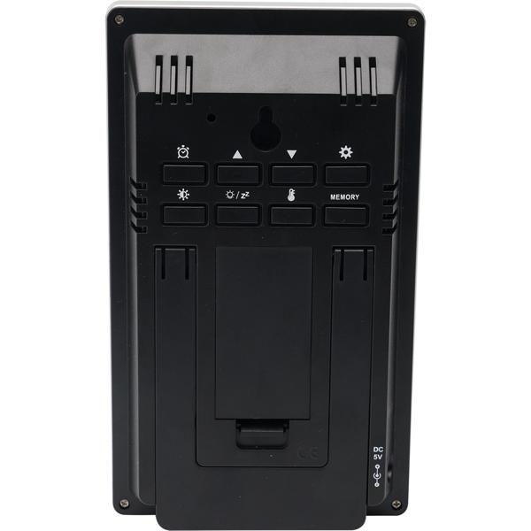 Moderne Wetterstation mit LCD-Farbdisplay, Funk-Aussensensor, Wecker & USB-Ladeport – präzise Wettervorhersage, Temperatur & Luftfeuchtigkeit