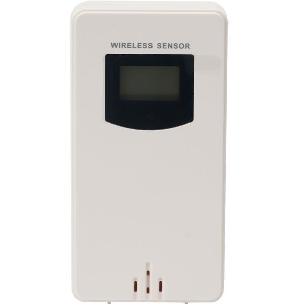 Moderne Wetterstation mit LCD-Farbdisplay, Funk-Aussensensor, Wecker & USB-Ladeport – präzise Wettervorhersage, Temperatur & Luftfeuchtigkeit