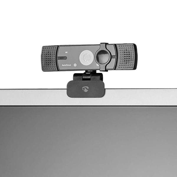 4K Ultra HD Webcam mit FullHD Streaming, Stereomikrofon, 120° Weitwinkel & flexible Befestigung für gestochen scharfe Videos
