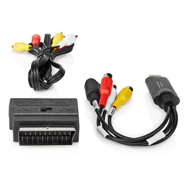 USB Audio- & Video-Grabber zum Digitalisieren analoger Videoquellen, einfach zu bedienen, kompatibel mit VHS, Camcorder & mehr, inkl. Software