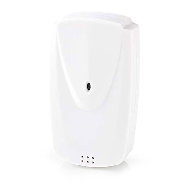 Drahtlose Wetterstation - Farb-LCD Display, Aussensensor - Präzise Wetterdaten, Luftfeuchtigkeit, Prognosen - Wecker & Schlummerfunktion - Silber-Weiss