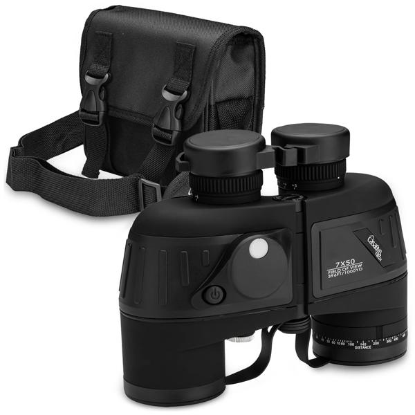 Robustes Marine-Fernglas 7x50: mit Entfernungsmesser, LED-Nachtsicht, Kompass – wasserdicht, schwimmfähig & ideal für Outdoor-Abenteuer