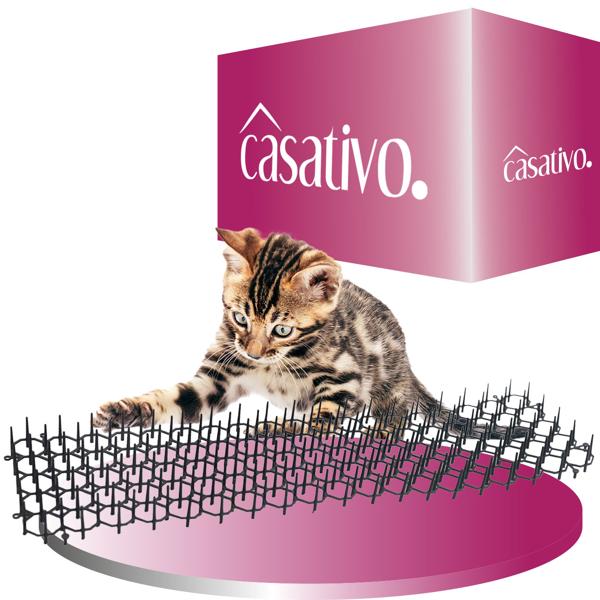 Dornen-Gitter Matten, 36er Spar Set mit Spikes zur Tierabwehr, individuell erweiterbar, Tiervertreiber Stachelmatten gegen Katzen, Hunde, Marder, Schnecken, Vögel