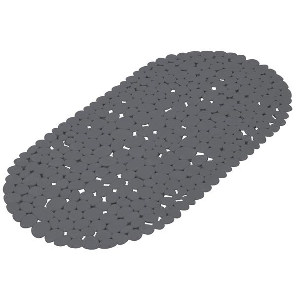 Badewannenmatte, elegante Steinoptik, anthrazit, 36 x 69 cm