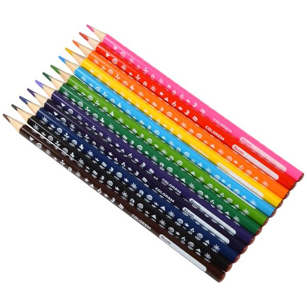 Buntstifte 12 Stifte - für fantasievolle Bilder & kreative Gestaltung Zuhause & Schule - hochwertige Holzstifte fördern Kreativität & Motorik
