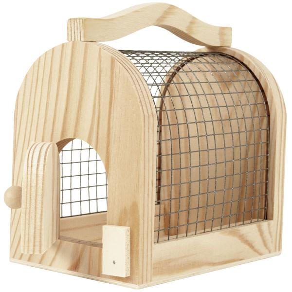 Insektenkasten Holz-Draht Naturbox für Kinder zum Sammeln & Beobachten - Pädagogisches Kinderspielzeug mit Holzgriff - 11x7,5x10 cm - Umweltfreundlich