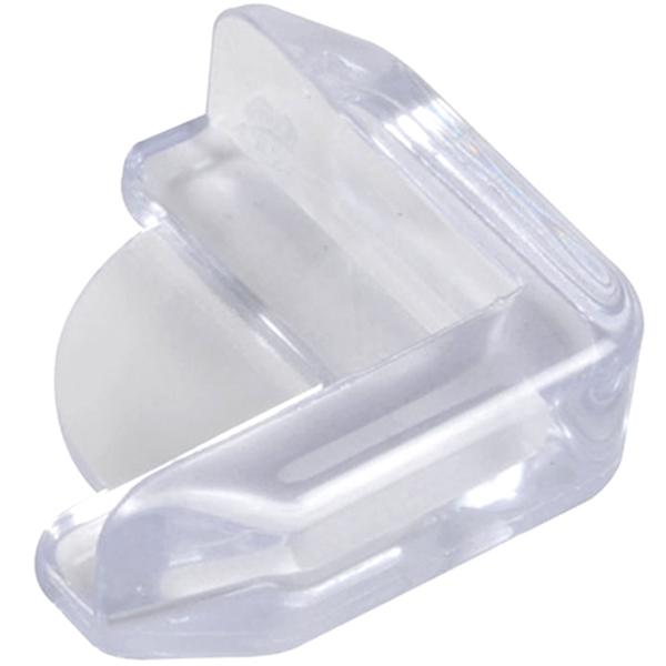 Eckenschutz für Kinder - Transparenter Stossschutz (4er-Pack) - weicher Kunststoff schützt Babys/Kleinkinder vor Tischecken - 4x4x1.4 cm