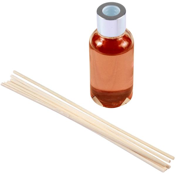 Raumduft Patschuli mit Stäbchen 30ml - Für wohlriechendes Zuhause in Wohnzimmer, Büro, Bad - Stilvoller Duft-Diffuser für Wohlfühlatmosphäre