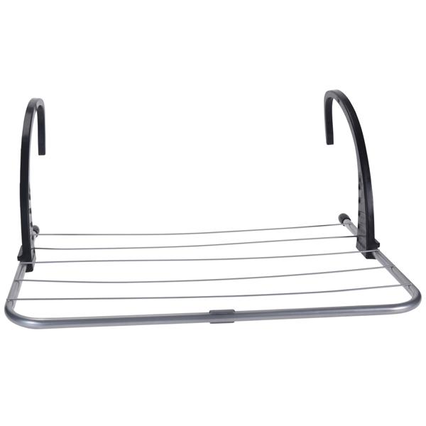 Genialer mobiler Wäscheständer zum Einhängen an Heizkörpern und Balkongeländern, Wäschetrocknergestell mit 3 m Kapazität, platzsparend einsetzbar