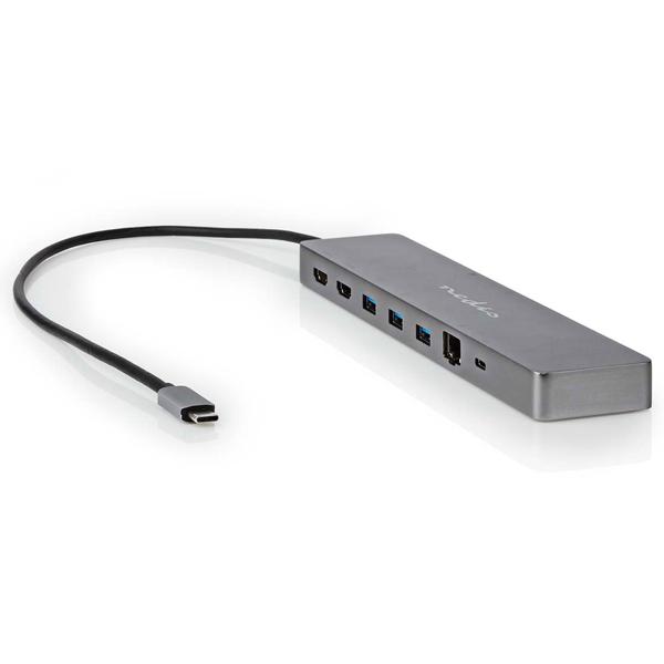 10-in-1 USB-C Multiport Adapter: USB-C, USB-A, HDMI, SD/MicroSD, RJ45: Multi-Docking-Adapter, Leistungsstark und vielseitig
