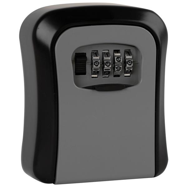 Robuster Schlüsselsafe mit Zahlen-Code – sichere Schlüsselaufbewahrung für drinnen & draussen, wetterfest, (11,5 x 8,5 x 4 cm), einfache Montage