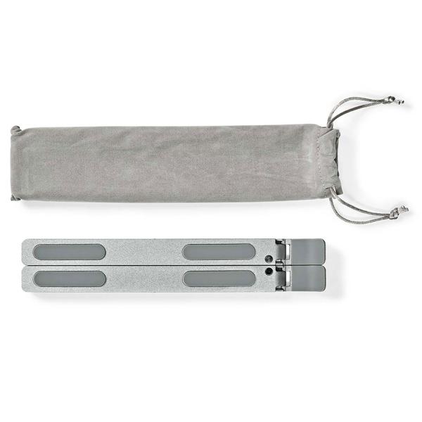 Faltbarer Laptop Ständer - 6 Betrachtungswinkel einstellbar für ergonomisches Arbeiten - Aluminium Notebookständer für 5-17 Zoll Geräte, MacBooks