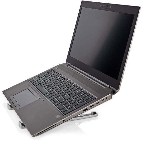 Faltbarer Laptop Ständer - 6 Betrachtungswinkel einstellbar für ergonomisches Arbeiten - Aluminium Notebookständer für 5-17 Zoll Geräte, MacBooks