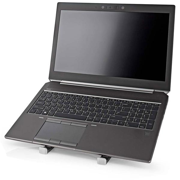 Faltbarer Laptop Ständer - 6 Betrachtungswinkel einstellbar für ergonomisches Arbeiten - Aluminium Notebookständer für 5-17 Zoll Geräte, MacBooks