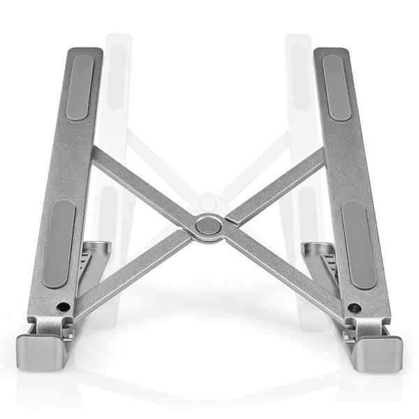 Faltbarer Laptop Ständer - 6 Betrachtungswinkel einstellbar für ergonomisches Arbeiten - Aluminium Notebookständer für 5-17 Zoll Geräte, MacBooks