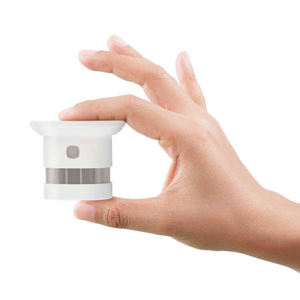 Mini-Rauchmelder für Wohn- & Gewerberäume - 10-Jahre-Batterie & 85 dB Alarmton - Diskretes Design, CR123A, 60x50x60mm, 68g, einfach installierbar