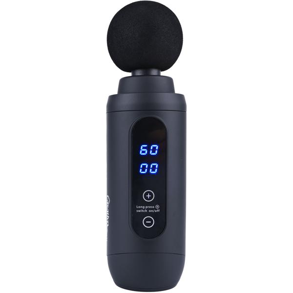 Professionelle Massage-Pistole, Massage Gun, 6 Köpfe, 20 Intensitätsstufen, Akkubetrieb für Oberschenkel, Bauch, Schulter, Nacken und Rücken