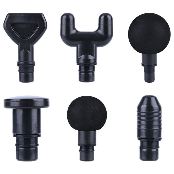 Professionelle Massage-Pistole, Massage Gun, 6 Köpfe, 20 Intensitätsstufen, Akkubetrieb für Oberschenkel, Bauch, Schulter, Nacken und Rücken