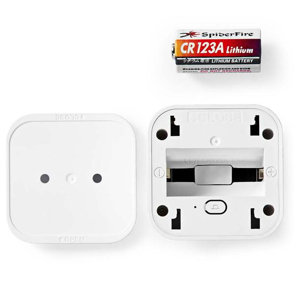 SmartLife Bewegungssensor - PIR-Sensor - Smart Home kompatibel - Helligkeitserkennung - kabellos, batteriebetrieben - 100° Detektionswinkel - 4,6x3,9x4,6 cm