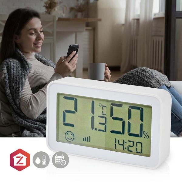 Intelligente Klimasteuerung: SmartLife Sensor, App, weiss, digital - Exakte Temperatur/Luftfeuchte, effiziente Steuerung, SmartHome Technologie