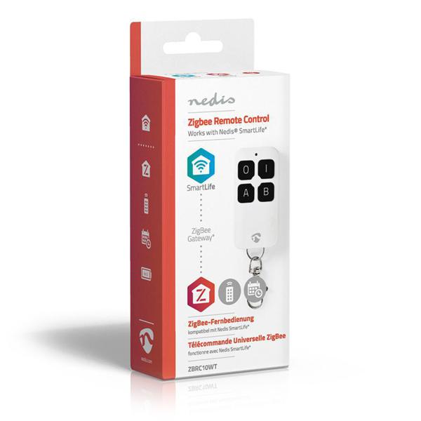 SmartLife Fernbedienung für smarte Haushaltsgeräte – 4 programmierbare Tasten – Zigbee 3.0, inkl. Batterie (CR2032)