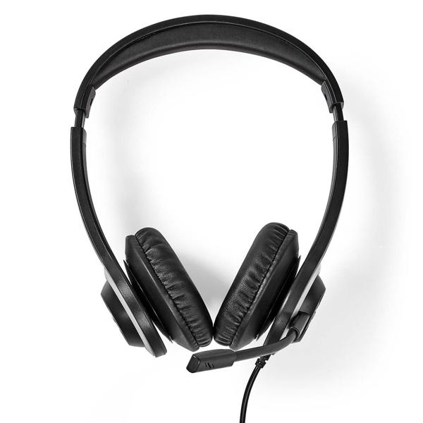 Over-Ear Kopfhörer - Stereo Headset für PC Gaming & Online Meetings - USB-C/USB-A Adapter - Einstellbares Mikrofon - 1.8m Kabel - 40mm Treiber