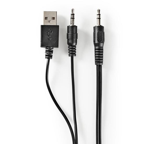 Lautsprecher mit Subwoofer - 2.1-Stereo-Sound für PC, Laptop & Smartphone - 33 Watt Gesamt, 15 Watt Subwoofer, 3,5mm Anschluss - USB-betrieben