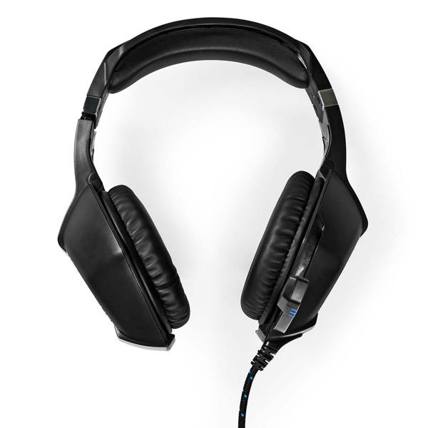 Gaming Headset - für Computerspiele & Voice-Chats - realistischer Sound, hohem Tragekomfort - LED-Lichteffekte, Mikrofon - USB-A, 2x 3.5 mm - 341g